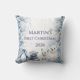 Personalised Baby's First Christmas Cushion