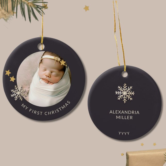 Personalised Baby's First Christmas Ornament (Creator Uploaded)