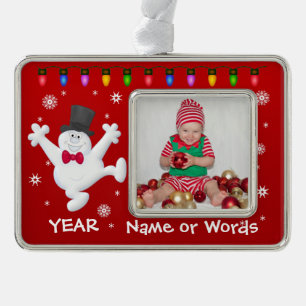 Personalised Baby's First Christmas Photo Ornament