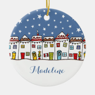 Personalised Baby's First Christmas Tree Ceramic Ornament