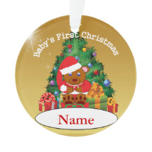 Personalised Baby's First Christmas Tree Ornament
