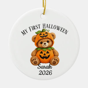 Personalised Baby's First Halloween Ornament