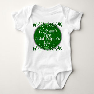 Personalised Baby's First Saint Patrick's Day Baby Bodysuit