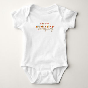 Personalised Baby's First Thanksgiving Baby Bodysuit