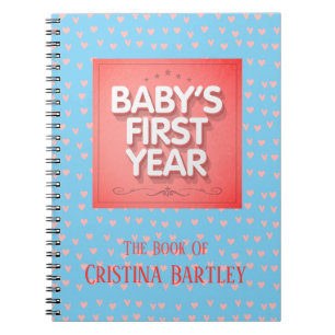 Personalised Baby's First Year Notebook