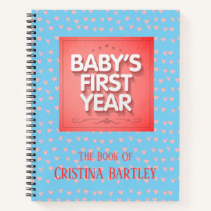 Personalised Baby's First Year Notebook