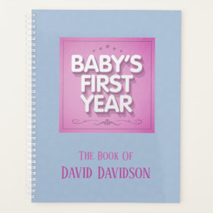 Personalised Baby's First Year Planner