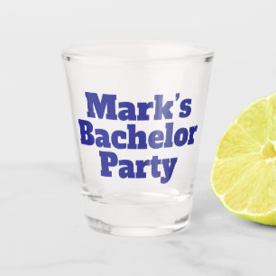 Personalised Bachelor gifts shot glass
