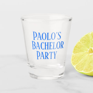 Personalised Bachelor gifts shot glass