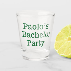 Personalised Bachelor gifts shot glass