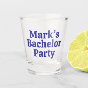 Personalised Bachelor gifts shot glass