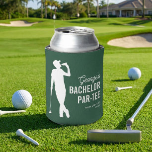 Personalised Bachelor Par-Tee Golf Can Cooler