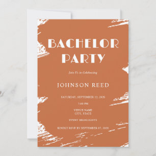 Personalised Bachelor Party Invitation Card