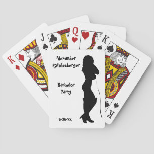 Personalised Bachelor Party Playing Cards