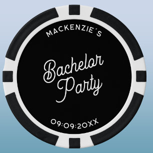 Personalised Bachelor Party Poker Chips