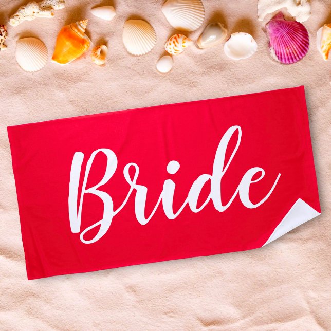 Personalised Bachelorette Bride Beach Towel (Creator Uploaded)