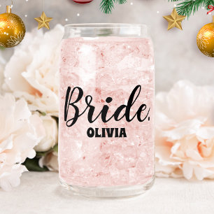 Personalised Bachelorette Bride Can Glass