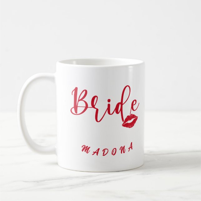 Personalised Bachelorette Bride Coffee Mug (Left)