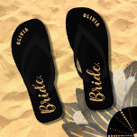 Personalised Bachelorette Bride Thongs<br><div class="desc">Personalised Bachelorette Bride flip flops gift for bride.</div>