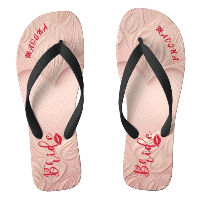 Personalised Bachelorette Bride Thongs (Footbed)