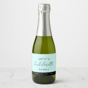 Personalised Bachelorette Champagne Sparkling Wine Label