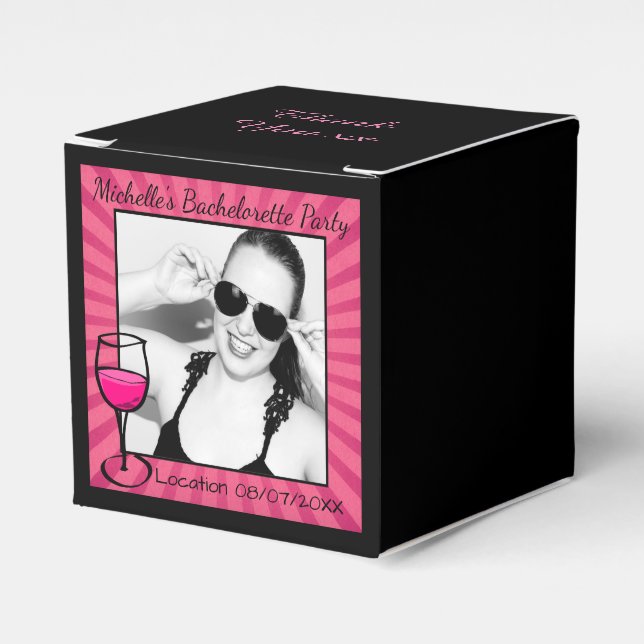 Personalised Bachelorette Frame Favour Box (Front Side)