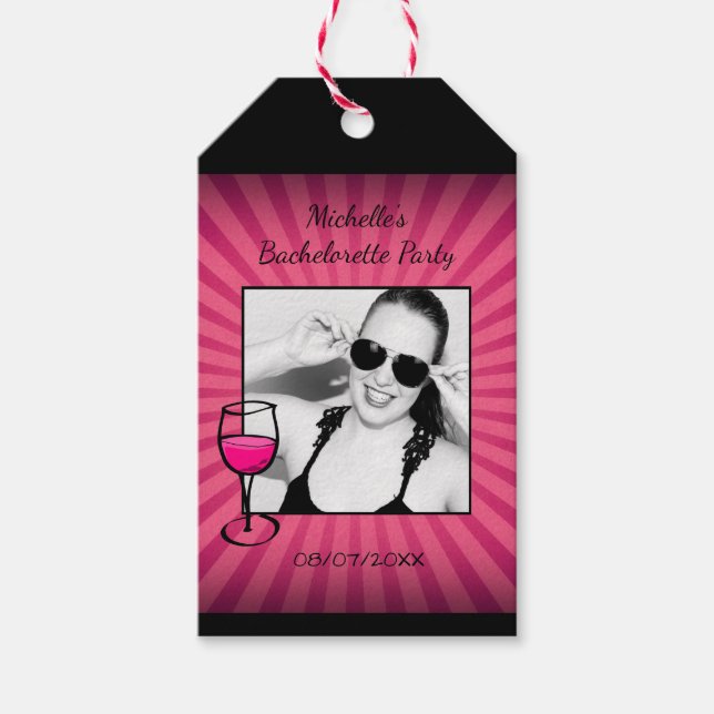 Personalised Bachelorette Frame Gift Tags (Front)