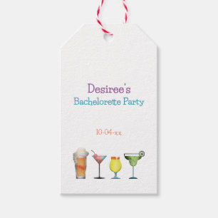 Personalised Bachelorette Party Fruity Drinks Gift Tags