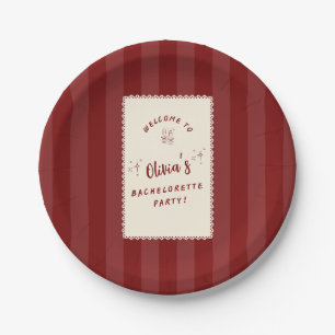 Personalised Bachelorette Party Paper Plates