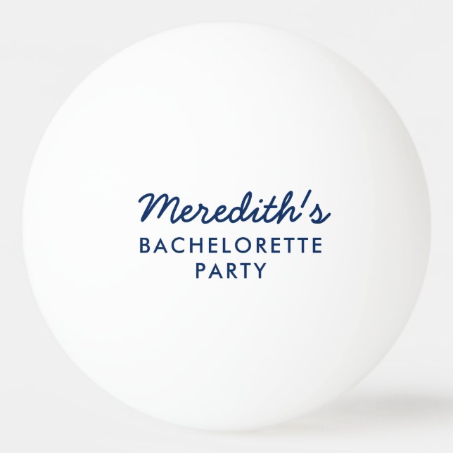 Personalised Bachelorette Party Ping Pong Balls (Front)