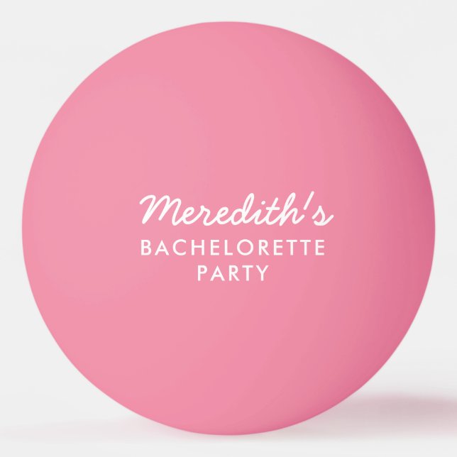 Personalised Bachelorette Party Ping Pong Balls (Front)