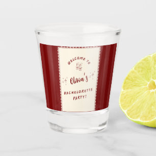 Personalised Bachelorette Party Shot Glass 
