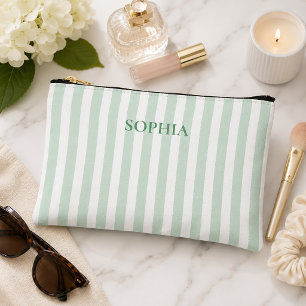 Personalised Bachelorette Party Striped Accessory Pouch