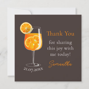 Personalised Bachelorette Party Thank You Card