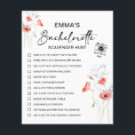 Personalised Bachelorette Scavenger Hunt<br><div class="desc">Make your bachelorette party unforgettable with this Personalised Bachelorette Scavenger Hunt! This editable, funny selfie challenge is perfect for a night of fun, as it includes a mix of hilarious tasks, a photo game, and treasure hunt elements to keep everyone entertained. Ideal for hen parties and bridal showers, this unique...</div>