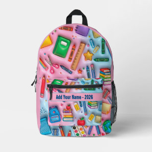 Personalised Back to School 2026 Printed Backpack