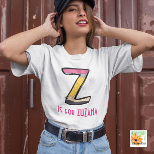 Personalised Back to School Alphabet Z Toddler T-Shirt