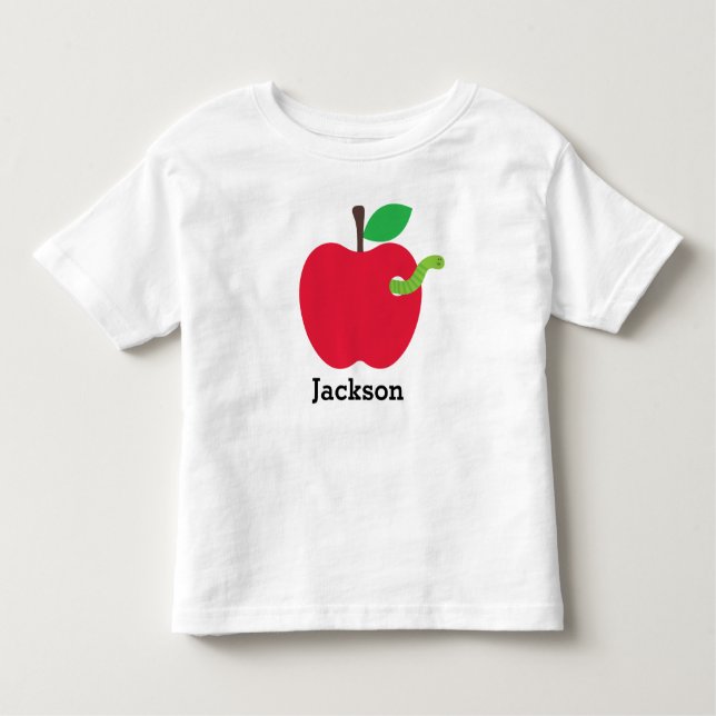 Personalised Back to School Apple Shirt (Front)