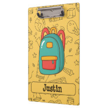 Personalised Back to School Backpack & Doodles