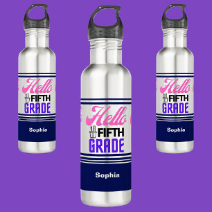 Personalised Back To School Fifth Grade  710 Ml Water Bottle