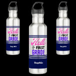 Personalised Back To School First Grade  710 Ml Water Bottle<br><div class="desc">Personalised Back To School First Grade stainless steel water bottle. Customise it with your name for a chic girly unique look.</div>