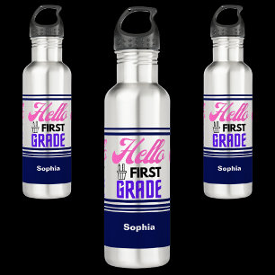 Personalised Back To School First Grade  710 Ml Water Bottle