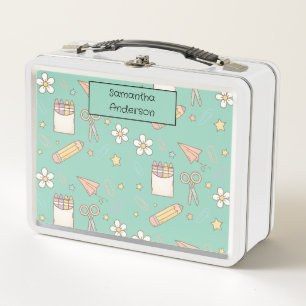 Personalised Back to School for Kids -  Metal Lunch Box