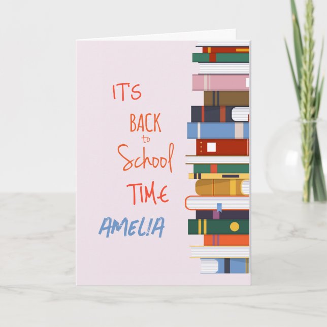 Personalised Back to School Greeting Card (Front)
