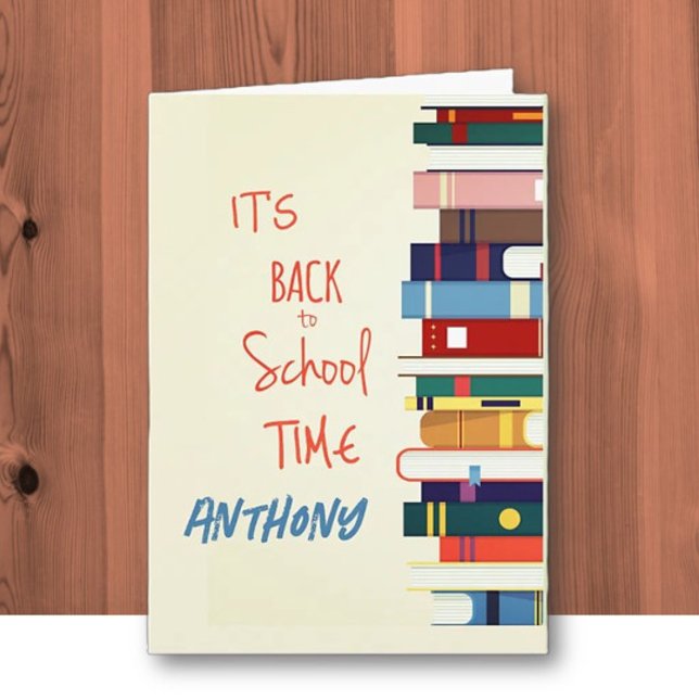 Personalised Back to School Greeting Card (Creator Uploaded)