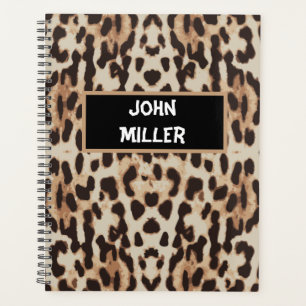 Personalised Back to school leopard skin Planner