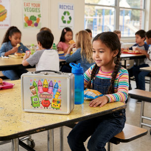 Personalised Back To School Metal Lunch Box