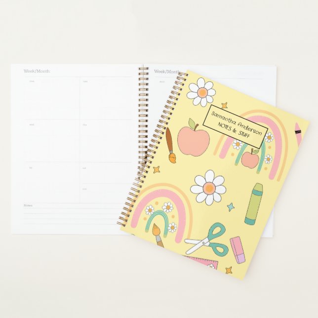 Personalised Back to School Planner for Kids  (Display)