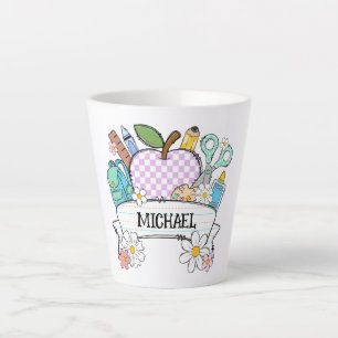 Personalised Back-to-School Supplies with Apple 2 Latte Mug