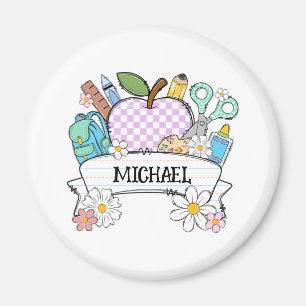 Personalised Back-to-School Supplies with Apple 2 Magnet